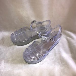 Rouge Helium jelly platform shoes